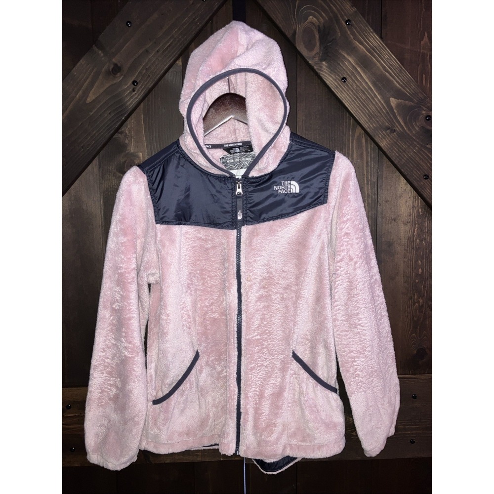 Girls The‎ North Face Pink Fleece Hooded Jacket  XL